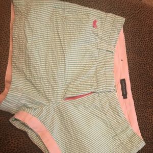 Southern Marsh seersucker shorts